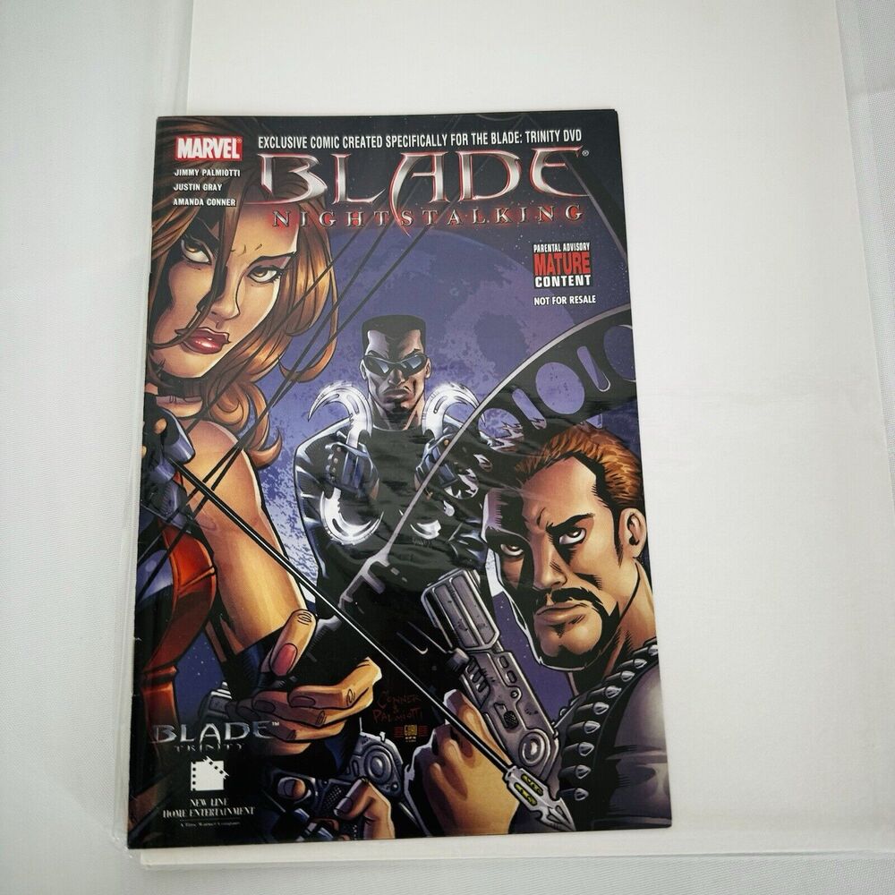 Blade Nightstalking Mini Comic Marvel Comics 2005 Exclusive In Trinity DVD